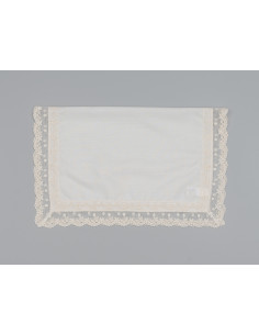 PAÑO BAUTIZO POPELÍN PUNTILLA