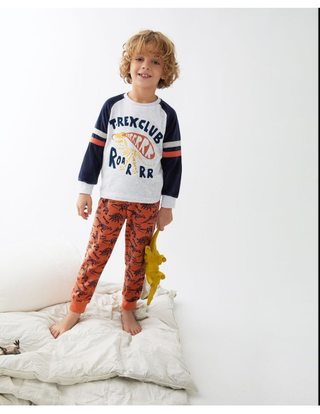 PIJAMA NIÑO TUNDOSADO T-REX CLUB