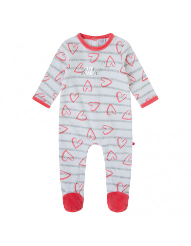 PIJAMA ENTERO TUNDOSADO CORAZONES