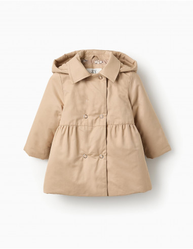 PARKA ACOLCHADA BEBÉ CÁMEL