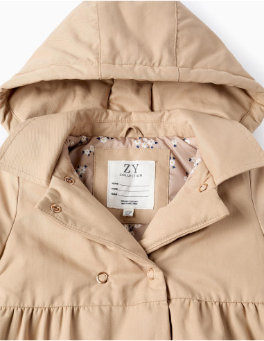 PARKA ACOLCHADA BEBÉ CÁMEL