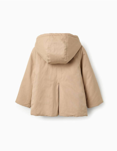 PARKA ACOLCHADA CAPUCHA CÁMEL