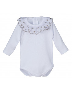 BODY CON CUELLO BORDADO PUNBIG