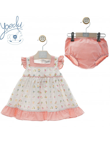 YOEDU VESTIDO BEBÉ familia FLOR DE LIS