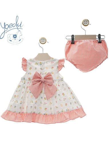 YOEDU VESTIDO BEBÉ familia FLOR DE LIS