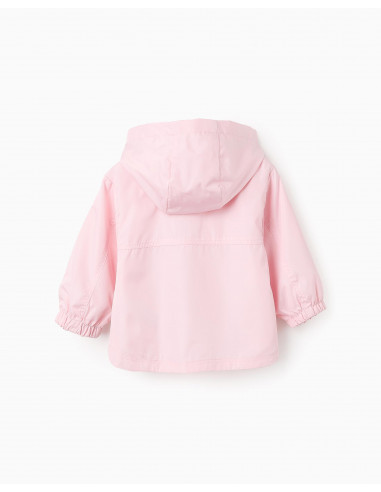 ZIPPY CORTAVIENTOS CAPUCHA ROSA