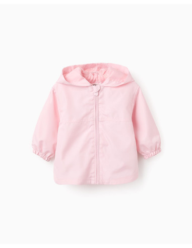 ZIPPY CORTAVIENTOS CAPUCHA ROSA