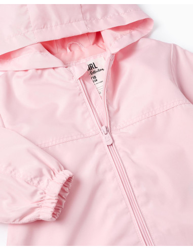 ZIPPY CORTAVIENTOS CAPUCHA ROSA