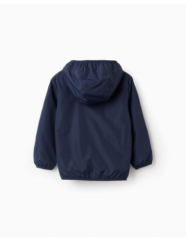 ZIPPY CORTAVIENTOS FINO MARINO CAPUCHA