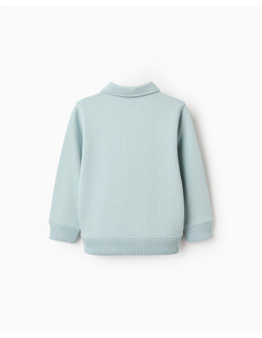 ZIPPY SUDADERA CUELLO CREMALLERA VERDE