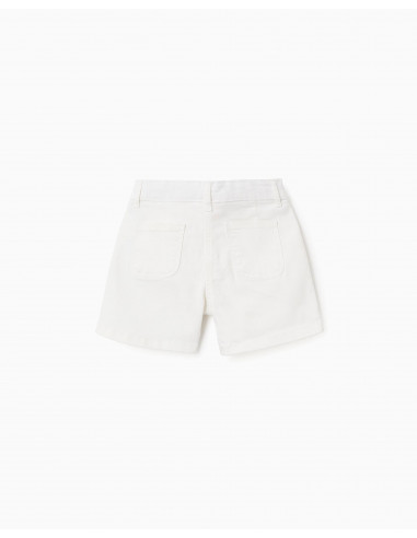 ZIPPY FALDA PANTALÓN blanca