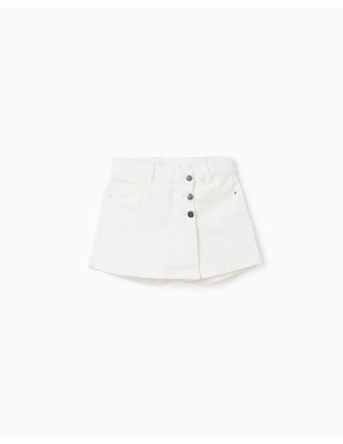 ZIPPY FALDA PANTALÓN blanca