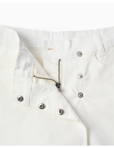ZIPPY FALDA PANTALÓN blanca