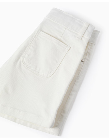 ZIPPY FALDA PANTALÓN blanca