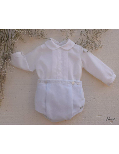 CONJUNTO ORGANZA BAUTIZO NIÑO