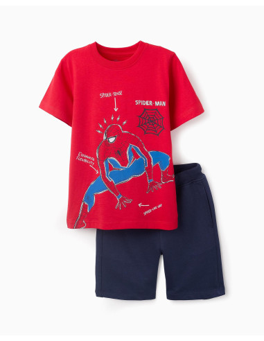 CONJUNTO ALGODÓN CORTO SPIDERMAN