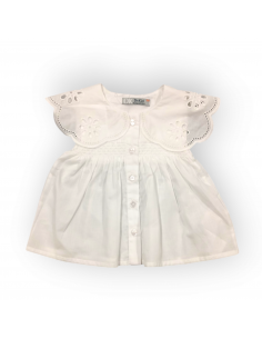 BLUSA BLANCA M/C MAXICUELLO