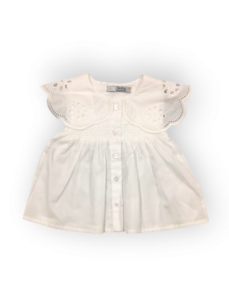 BLUSA BLANCA M/C MAXICUELLO