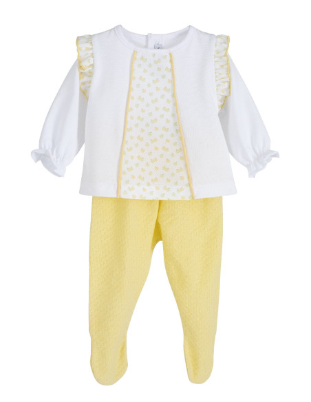CONJUNTO POLAINA AMARILLO familia FRISA