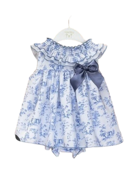 VALENTINA VESTIDO TOILE DE JOUI AZUL