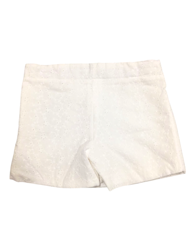 FALDA-PANTALÓN TROQUELADA BLANCA