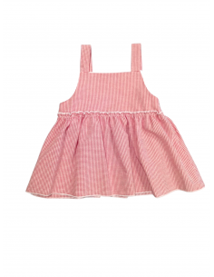 BLUSÓN TIRANTES VICHY ROJO