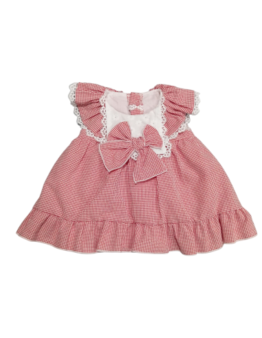 VESTIDO VICHY ROJO LAZADA