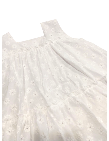 VESTIDO TROQUELADO BLANCO