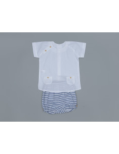 CONJUNTO RANITA RAYAS NAVY