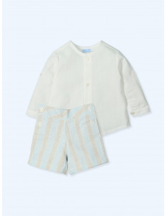 CONJUNTO BABY rayas familia...