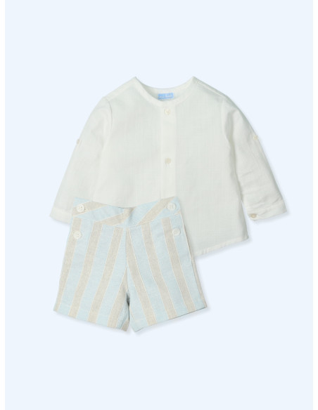 CONJUNTO BABY rayas familia RICH