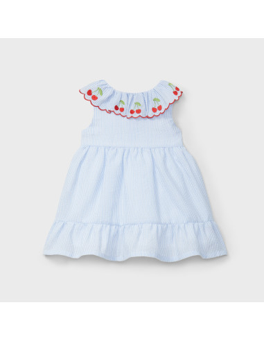 VESTIDO CAMISERO CUELLO CEREZAS
