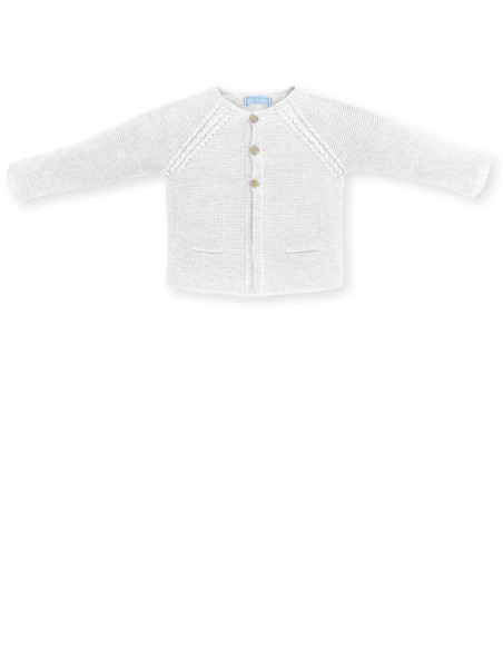 CHAQUETA LARGA BLANCO