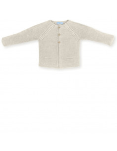 CHAQUETA LARGA NATURAL