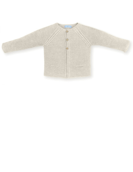 CHAQUETA LARGA NATURAL