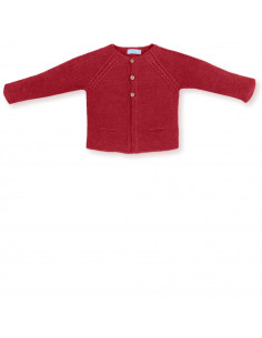 CHAQUETA LARGA ROJO