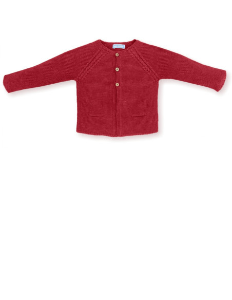 CHAQUETA LARGA ROJO