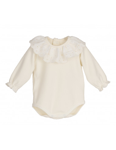 BODY CUELLO PUNTILLA manga larga TULA
