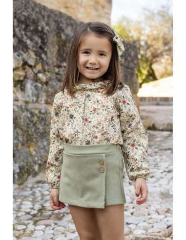CONJUNTO falda-pantalón FLORES BISE