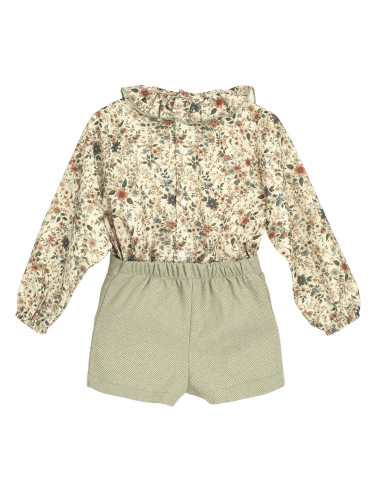 CONJUNTO falda-pantalón FLORES BISE