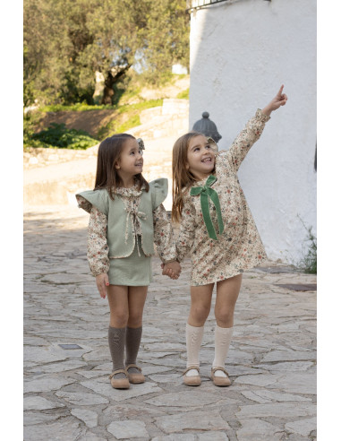 CONJUNTO falda-pantalón FLORES BISE
