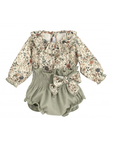 CONJUNTO RANITA flores BISE