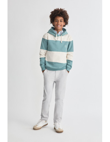 SUDADERA felpa capucha RAYAS