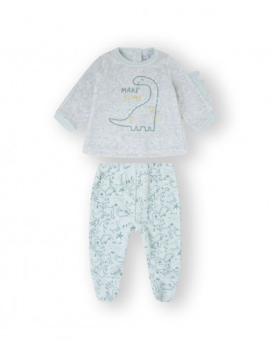 CONJUNTO POLAINA tundosado recién DINOS