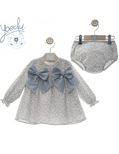 VESTIDO BEBÉ con braguita familia SEDA