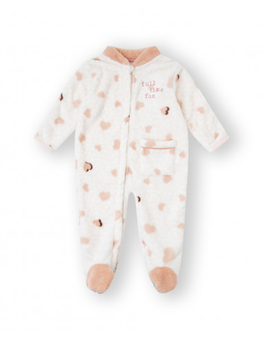 PIJAMA pelele coralina CORAZONES
