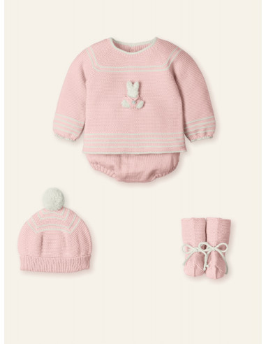 CONJUNTO RANITA punto invierno RABBIT...