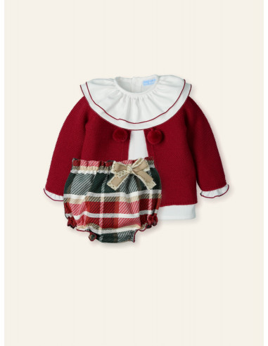 CONJUNTO RANITA cuadros + chaqueta...