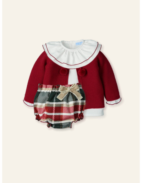 CONJUNTO RANITA cuadros + chaqueta INSTANTES MÁGICOS
