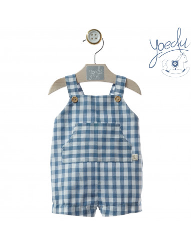 PETO bebé CUADROS VICHY VERDE